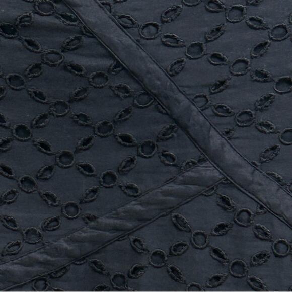 Maxmara Weekend Eyelet Broderie-Anglaise Ruffle Asymmetric Skirt Size M Black - Picture 4 of 14